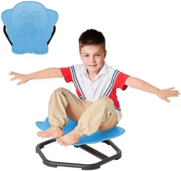 Spinning elephant swivel chair