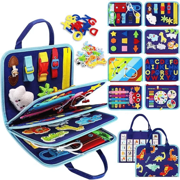 Travel pack busy board montessori learning